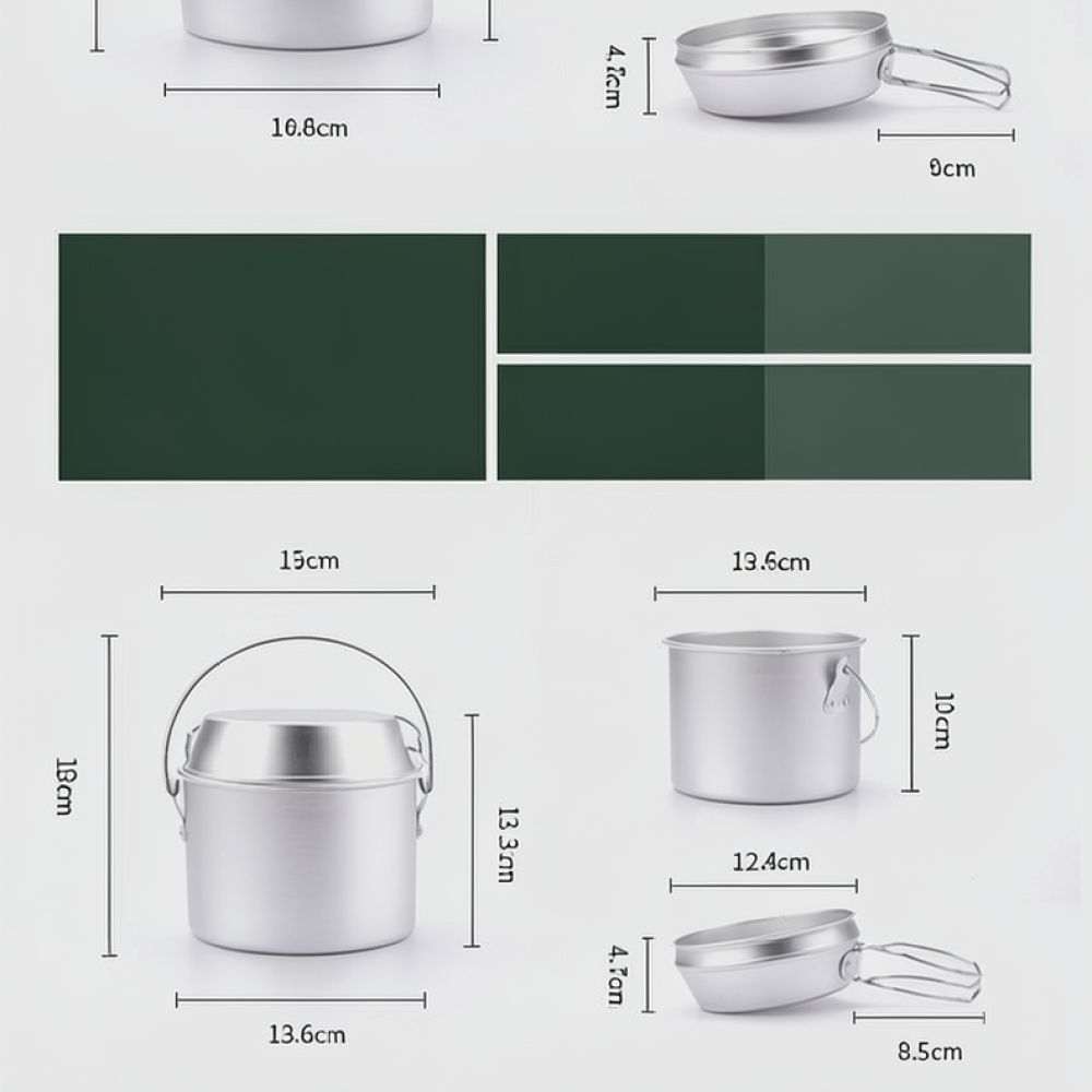 Компактный набор походных каст – обзор и цена Camping Cooking Dining Set