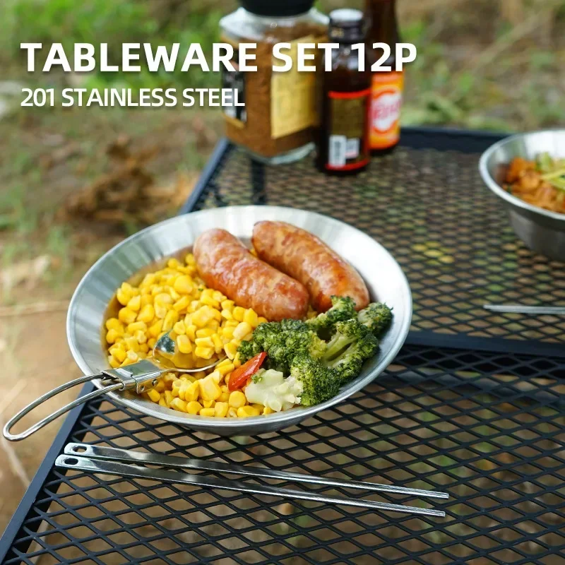 CLS & NOBANA 12 шт. уличный на – обзор и цена Camping Cooking Dining Set